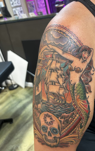 Explore crown tattoo ideas, creative tattoo ideas in Hinesville, available at Liberty Tattoo Co