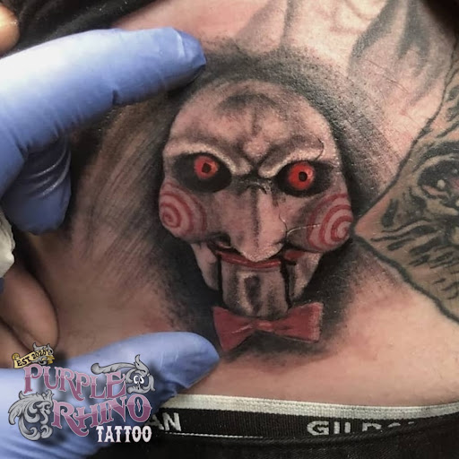 Explore man tattoo sleeve ideas, creative tattoo ideas in Chicago, available at Purple Rhino Tattoo Piercing