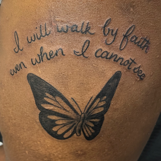 Explore men's memorial tattoo ideas, creative tattoo ideas in Dallas, available at Fly Ink, Inc.