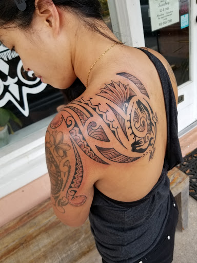 Explore stomach tattoo ideas for men, creative tattoo ideas in Savannah, available at Riverside Tattoo Parlor