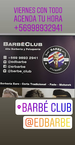 Opiniones de Barbé Club Salón De Alta Barbería y Peluquería en Hualpén - Barbería