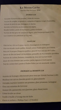 Augustin à Paris menu