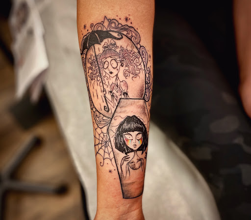Explore tactical tattoo ideas, creative tattoo ideas in Batavia, available at The Pretty Pin-Up Tattoo Parlor