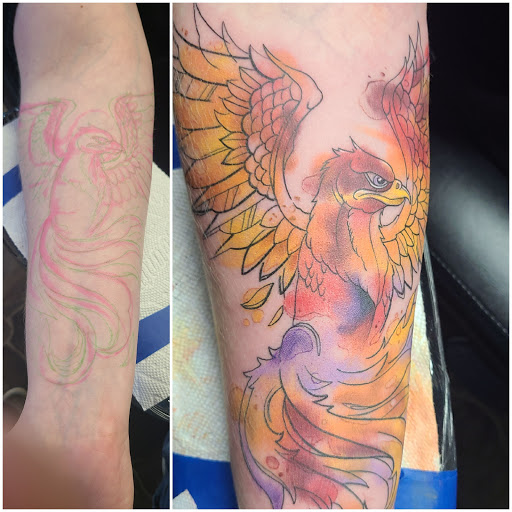 Explore oceanic tattoo ideas, creative tattoo ideas in Stetsonville, available at Solace Ink Company LLC