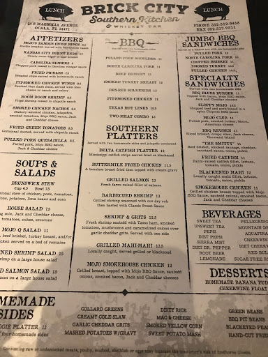 Barbecue Restaurant «Brick City Southern Kitchen & Whiskey Bar», reviews and photos, 10 SE Magnolia Exd, Ocala, FL 34471, USA