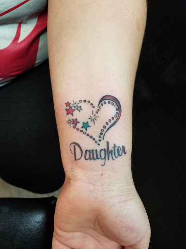 Explore stardust tattoo ideas, creative tattoo ideas in Frankfort, available at AMaysing Ink Tattoos and Piercings