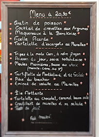 Restaurant français La Grilladine à Berck (la carte)