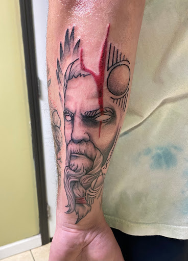 Explore camino tattoo ideas, creative tattoo ideas in Milton, available at Neon Raptor Tattoo