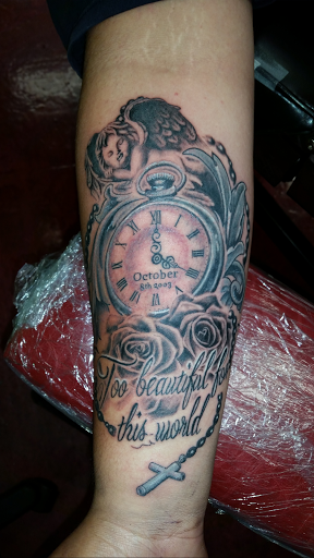 Explore head tattoo ideas for guys, creative tattoo ideas in Hernando, available at Blue Panther Tattoo Co