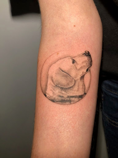 Explore shark tooth tattoo ideas, creative tattoo ideas in Towson, available at Layer 3 Collective