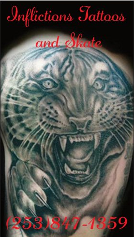 Tattoo Shop «Inflictions Tattoos and Skate», reviews and photos, 15012 Meridian E #7, Puyallup, WA 98375, USA