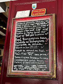 Restaurant français L'Anvers du Décor à Paris (le menu)