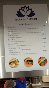 Banh Mi Saigon à Strasbourg menu