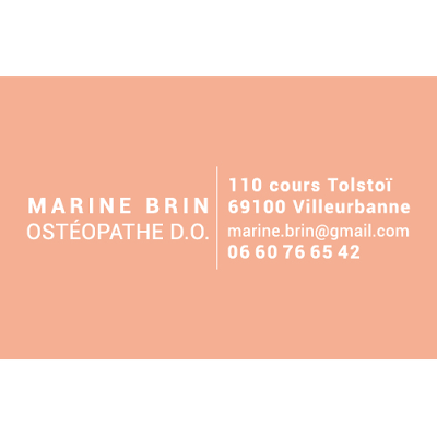 Marine Brin ostéopathe à Villeurbanne