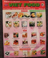 Restaurant asiatique VIET FOOD à Sainte-Florine (le menu)