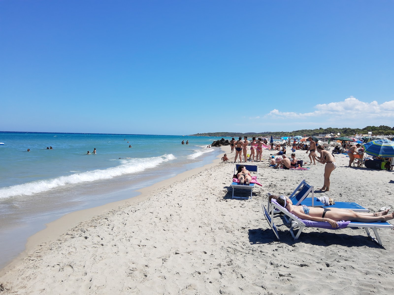 Foto van Spiaggia Laghi Alimini met gemiddeld niveau van netheid