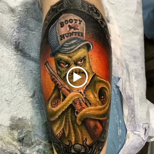 Explore cute dinosaur tattoo ideas, creative tattoo ideas in Buford, available at Inked Arts Tattoo Studio