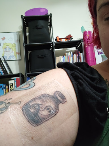 Explore arm piece tattoo ideas, creative tattoo ideas in Groton, available at MIDNIGHT ANGEL STUDIO