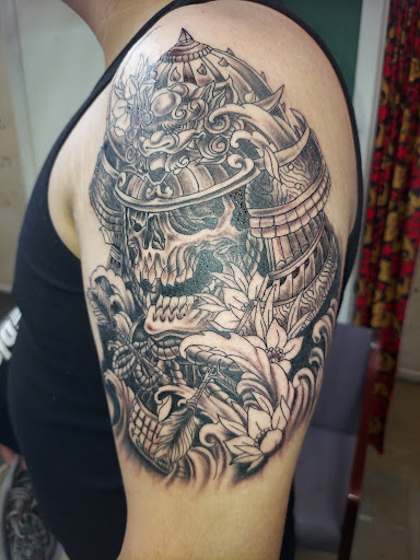 Explore harry potter sleeve tattoo ideas, creative tattoo ideas in Odessa, available at Little Dragon Tattoos Studio