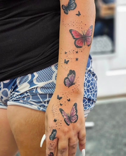 Explore tribal cover up tattoo ideas, creative tattoo ideas in North Fort Myers, available at Loyal 2 The Coil Tattoos & Body Piercings