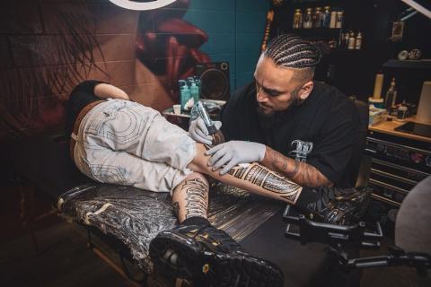 Explore candy skull tattoo ideas, creative tattoo ideas in Modesto, available at Prosperous Ink Tattoo Shop