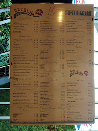 Restaurant Orchidea Marina à Torre Lapillo (le menu)