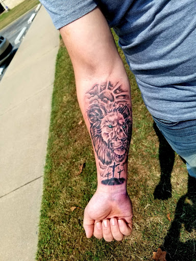 Explore katana tattoo ideas, creative tattoo ideas in Conway, available at Primal Urge Tattoos