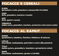Strike à Imola menu