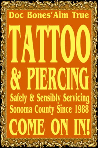 Explore red tattoo ideas, creative tattoo ideas in Sebastopol, available at Doc Bones Aim True Tattoo