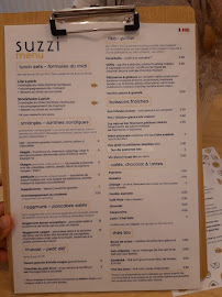 suzzi à Bordeaux menu