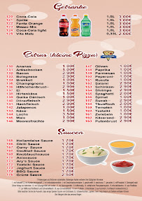 Menu du Ary´s Pizza Langwedel à Langwedel