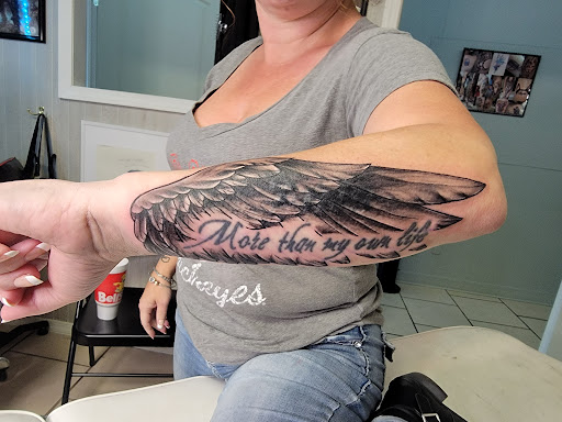 Explore neck sleeve tattoo ideas, creative tattoo ideas in Malvern, available at BingBong Ink Limited