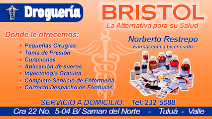 DROGUERIA BRISTOL - Droguerías - Inyectologías - Toma de Presión - Medicamentos - Servicio de Enfermería - Pequeñas Cirugías - Curaciones