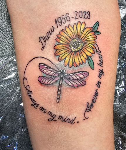 Explore mens tattoo cover up ideas, creative tattoo ideas in Davison, available at Strange Daze Tattoos