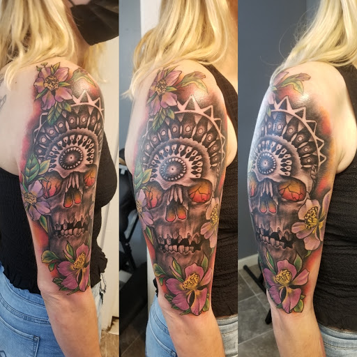 Explore hot rod tattoo ideas, creative tattoo ideas in Albany, available at Tat Jones Ruthless Tattoos L.L.C.