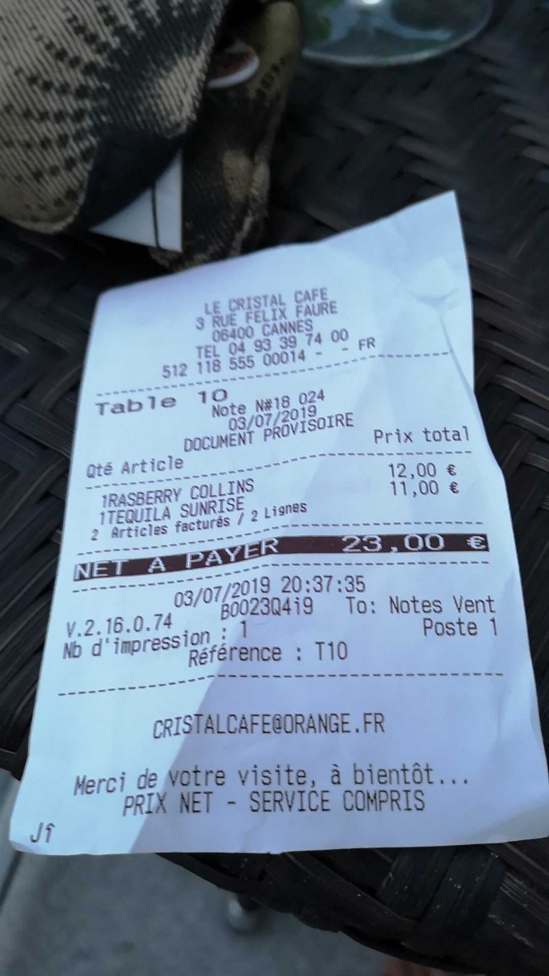 Photo n° 1 de l'avis de Andreas.u fait le 03/07/2019 à 19:19