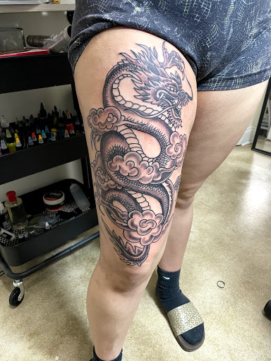 Explore shaka tattoo ideas, creative tattoo ideas in Miami, available at Bonsai Mike Tattoos