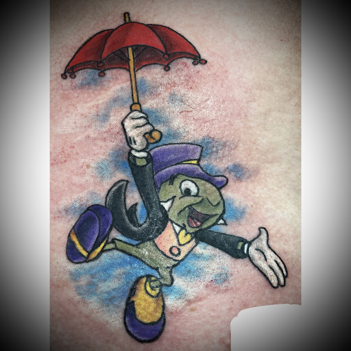 Explore 1990 tattoo ideas, creative tattoo ideas in Knoxville, available at The Color Box Tattoo