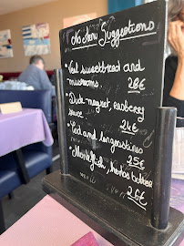 Restaurant français Comme Vous Voulez à Dunkerque (le menu)