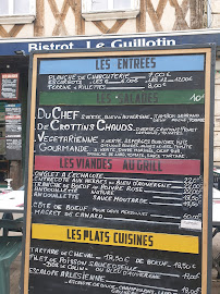 Menu du Restaurant le Guillotin à Bourges