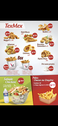 VR FASTFOOD à Saint-Julien-en-Genevois menu