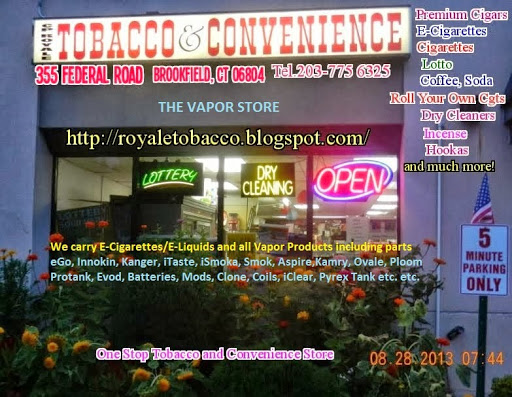 CP Royale Vapor & Smoke Shop, 355 Federal Rd, Brookfield, CT 06804, USA, 