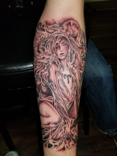 Explore hunting and fishing tattoo ideas, creative tattoo ideas in Sumter, available at LegendaryArt,LLC ,Tattoo Shop