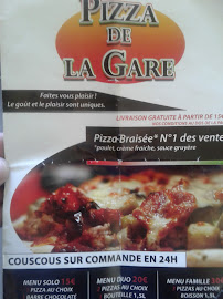 Pizzeria Pizza De La Gare à Saint-Priest - menu / carte