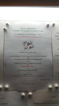 Restaurant français La Table du Rocher à Marsannay-la-Côte - menu / carte
