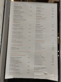 Menu du Moi Moi Gastronomia Salentina à Turin