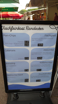 Carte du Randecker Fischfeinkost à Cuxhaven