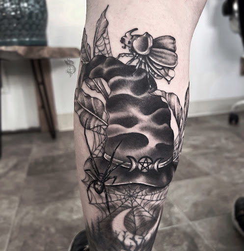 Explore plus size tattoo ideas, creative tattoo ideas in Lopez Island, available at Soot and Bone Body Art Studio