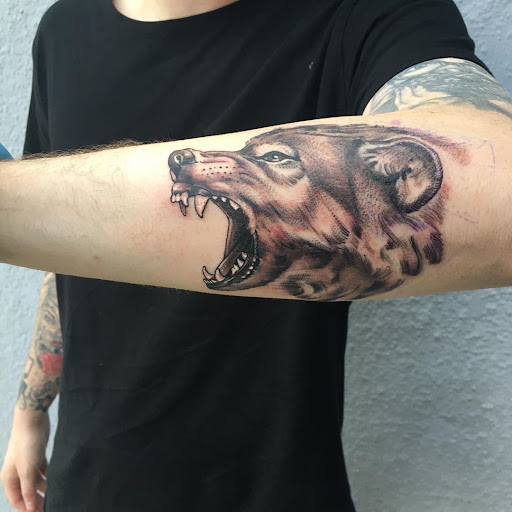 Explore shoulder mens tattoo ideas, creative tattoo ideas in Huntington Beach, available at Mechanical Concept Tattoo