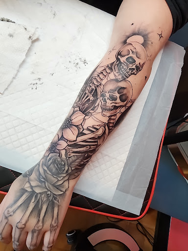 Explore tattoo ideas for family initials, creative tattoo ideas in Minocqua, available at Walking Arts Tattoos